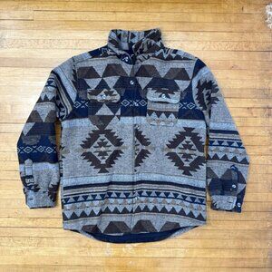 Point Zero Button-up Graphic Sweater